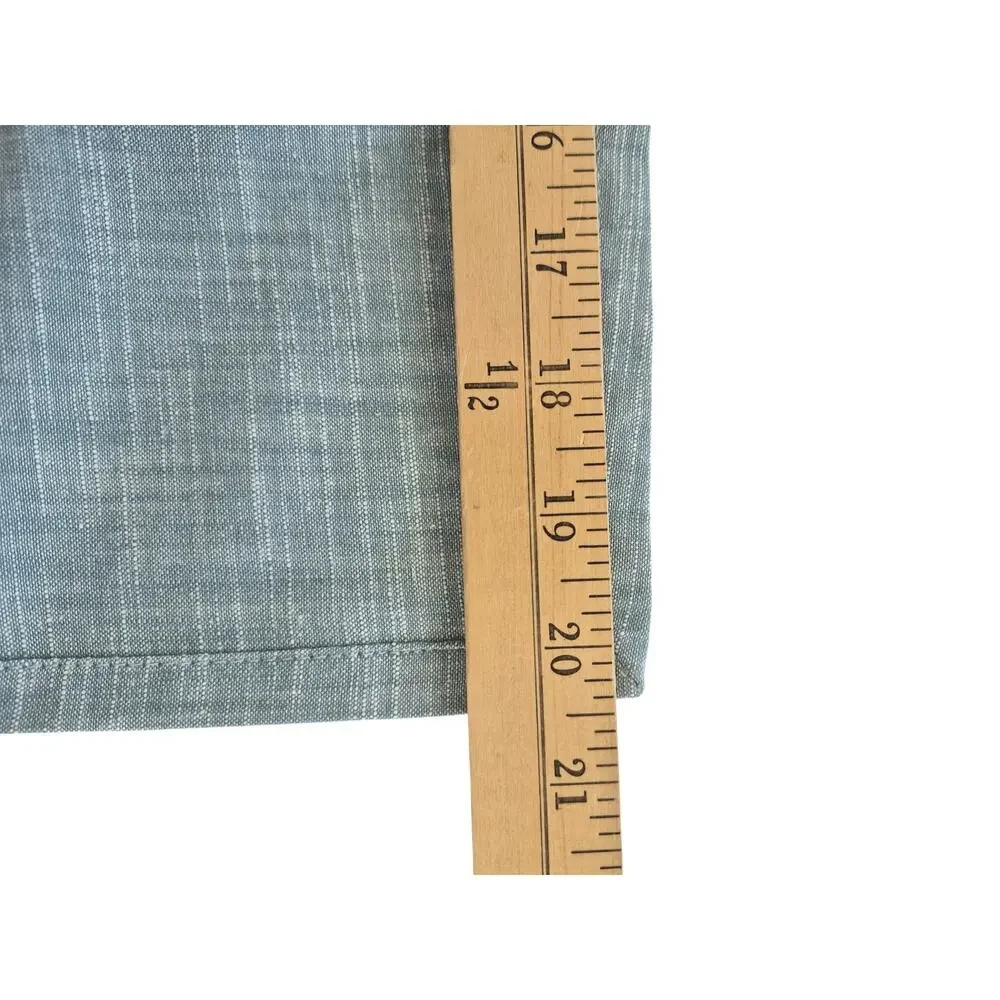 Vintage Pier ! Cloth Napkins Set of 4 New Chambray Light Teal Beach Nautical